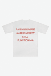 Raising Humans Heavyweight T-Shirt - White