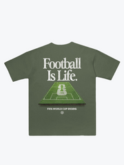 FIFA World Cup 2026⢠Football is Life Heavyweight T-Shirt - Olive