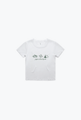 Jasper National Park Baby Tee - White
