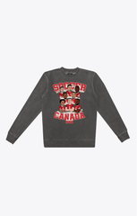 Canada Soccer Team Pigment Dye Crewneck - Black