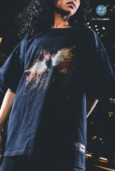 US Soccer | DC The Dark Knight Rises Garment Dyed Heavyweight T-Shirt - Black