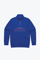 Buffalo Bills Vintage Quarter Zip - Royal