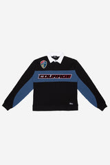 North Carolina Courage Rugby Polo - Black / Atlantic Blue