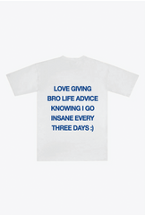 Going Insane Heavyweight T-Shirt - White