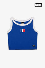 FIFA World Cup 2026⢠France Women's Cropped Tank - Royal