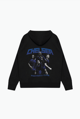 Chelsea FC Team Vintage Heavyweight Hoodie - Black