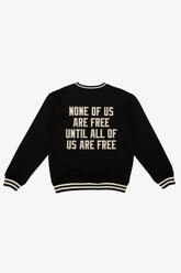 P/C x Jackie Robinson Ribbed Heavyweight Crewneck - Black