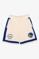 Golden State Warriors Knit Basketball Shorts - Ivory