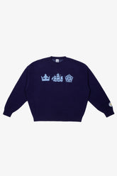 Manchester City Oversized Knit Sweater - Navy