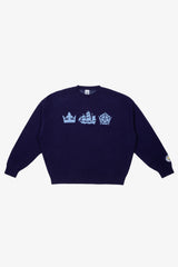 Manchester City Oversized Knit Sweater - Navy