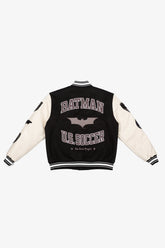 US Soccer | DC Batman Nylon Varsity Jacket - Black
