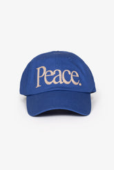 Peace Pigment Dye Dad Cap - Navy