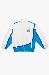 Argentina Windbreaker Jacket - White / Blue