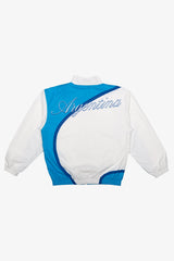 Argentina Windbreaker Jacket - White / Blue