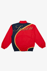 Spain Windbreaker Jacket - Red / Blue