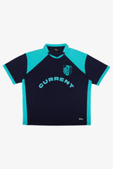 Kansas City Current Color Block Polo - Storm / Teal