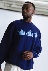 Manchester City Oversized Knit Sweater - Navy