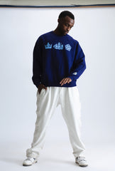 Manchester City Oversized Knit Sweater - Navy