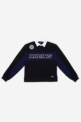 Racing Louisville FC Rugby Polo - Black / Deep Violet