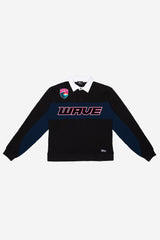 San Diego Wave FC Rugby Polo - Black / Navy