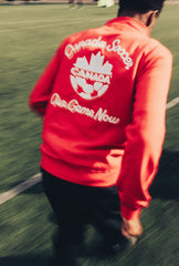 Canada Soccer Full Zip Sweater - Red