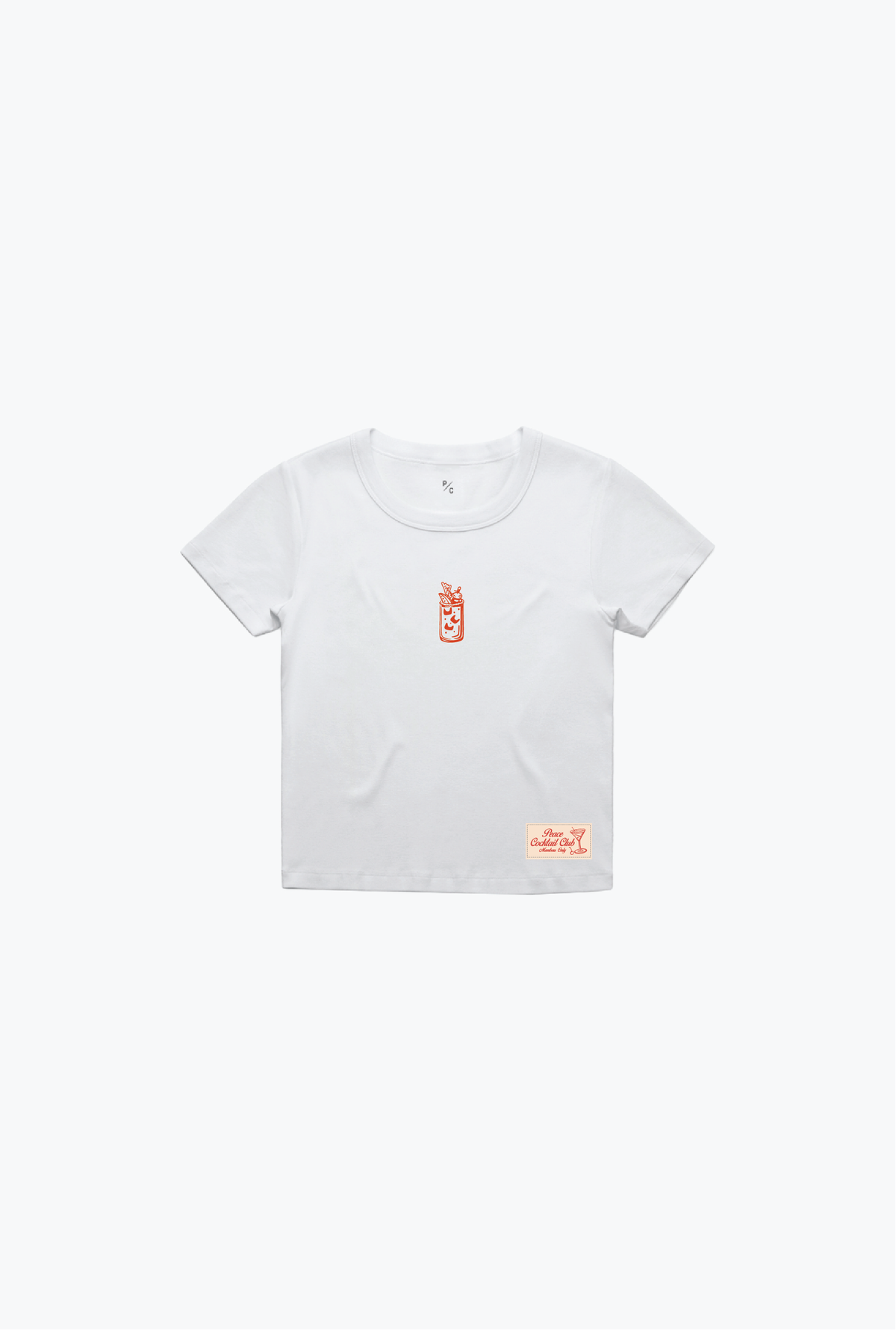 Canadian Caesar Club Baby Tee - White