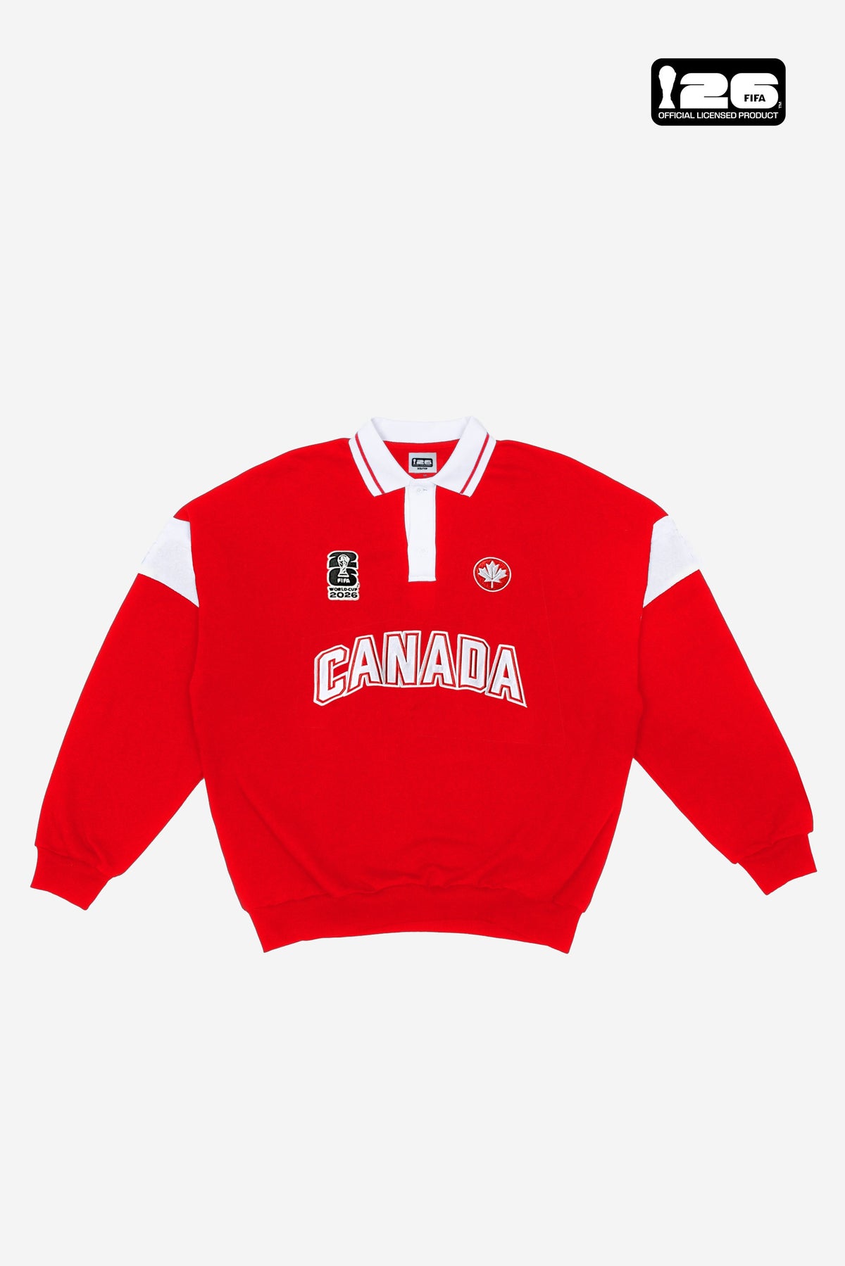 FIFA World Cup 2026â¢ Canada Oversized Rugby - White / Red