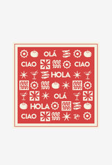 Euro Summer Scarf - Red
