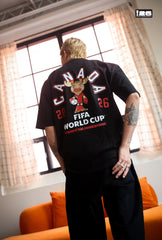 FIFA World Cup 2026â¢ Canada Mascot Heavyweight T-Shirt - Black