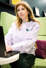 Kids Help Phone Help Means Everything Crewneck - Lavender