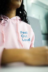 Kids Help Phone Feel Out Loud Hoodie - Pink