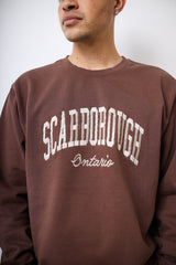 Scarborough Pigment Dye Crewneck - Espresso