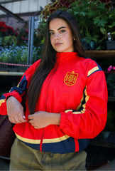 Spain Windbreaker Jacket - Red / Blue