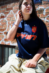 Spain Tri Logo T-Shirt - Navy