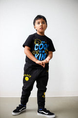 P/C x SmileyWorld Smile for Peace Youth Heavyweight Jogger  - Black