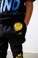 P/C x SmileyWorld Smile for Peace Youth Heavyweight Jogger  - Black