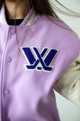 Minnesota Frost Letterman Jacket - Lavender
