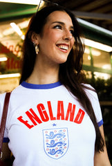 FIFA World Cup 2026â¢ England Cropped Ringer T-Shirt - White