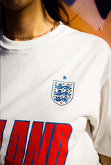 England Tri Logo T-Shirt - White