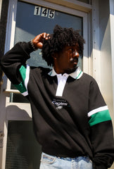 Philadelphia Eagles Oversized Rugby - Black / Midnight Green