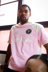 Inter Miami CF Colour Block Polo - Pink / Ivory