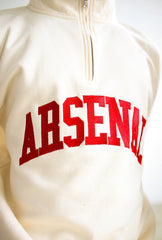 Arsenal F.C. Quarter Zip - Ivory