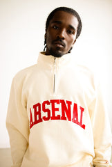 Arsenal F.C. Quarter Zip - Ivory