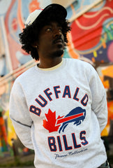 Buffalo Bills Canada Crewneck - Ash