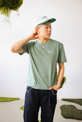 Peace Basics Cropped T-Shirt - Sage Green