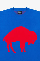 Buffalo Bills Retro Oversized Knit Sweater - Royal