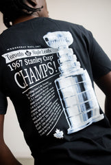 Toronto Maple Leafs Front Page T-Shirt - Black