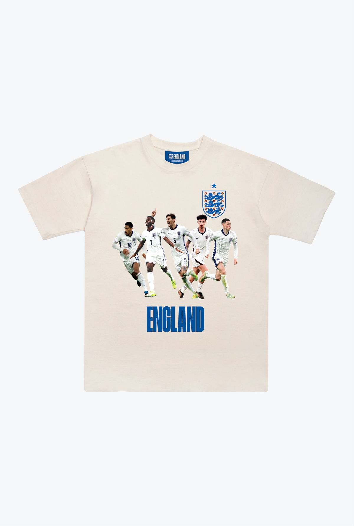 England Team Heavyweight T-Shirt - Ivory