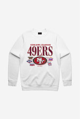 San Francisco 49ers Vintage Crewneck - White