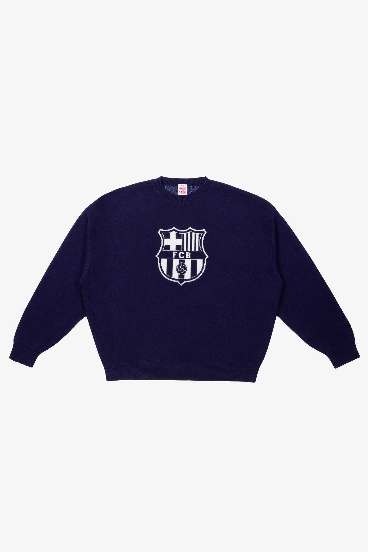 FC Barcelona Oversized Knit Sweater - Navy